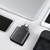 Mobbi Plus Aukey Carregador 2 entradas USB-C USB-A Power Delivery 3.0 Carrega os novos Macbook Nintendo Switch PA-Y10